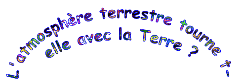 L'atmosphère terrestre tourne t-elle avec la Terre ?